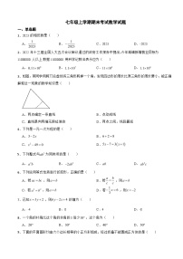 广东省阳江市2023年七年级上学期期末考试数学试题附答案