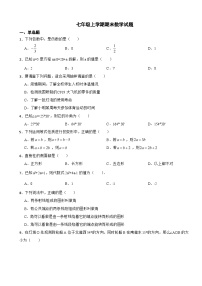 广西壮族自治区贵港市港南区2023年七年级上学期期末数学试题附答案