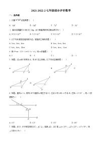 陕西省西安铁一中分校2021-2022学年七年级下学期月考数学试题