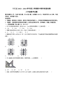 吉林省松原市宁江区2023-2024学年八年级上学期期中数学试题