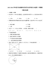 四川省成都市武侯区启明学校2023—2024学年上学期九年级期中数学试卷