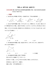 专题1.15 角平分线（直通中考）-2023-2024学年八年级数学上册专题讲与练（苏科版）