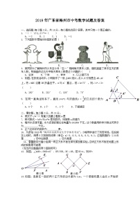 2019年广东省梅州市中考数学试题及答案