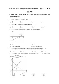 辽宁省沈阳市虹桥初级中学2023-2024学年八年级上学期期中数学试题