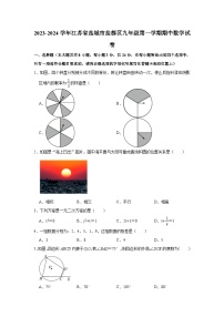 2023-2024学年江苏省盐城市盐都区九年级（上）期中数学试卷（含解析）