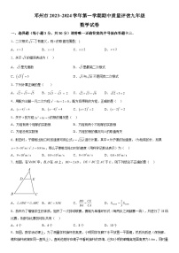 河南省南阳市邓州市2023-2024学年九年级上册期中数学试题（含解析）