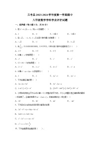 河南省开封市兰考县2023-2024学年八年级上学期期中考试数学试题（含解析）