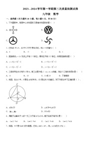 甘肃省定西市2023-2024学年九年级上册11月月考数学试题（含解析）