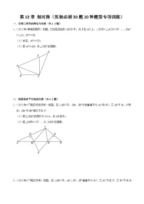 第13章 轴对称（压轴必刷30题10种题型专项训练）-2023-2024学年八年级数学上学期期中期末考点大串讲（人教版）