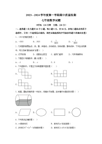 山东省菏泽市东明县2023-2024学年七年级上学期期中数学试题（含解析）