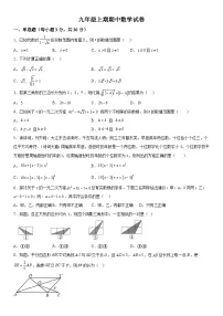 河南省新乡市辉县市2023-2024学年九年级上册期中数学试题（含解析）