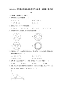 重庆市渝北实验中学2023-2024学年九年级上学期期中数学试卷