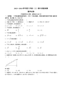 辽宁省锦州市太和区太和区教师进修学校2023-2024学年八年级上学期期中数学试题