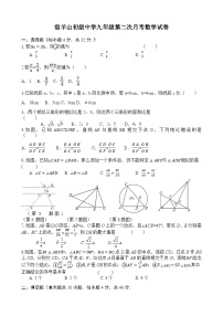 江苏省徐州市邳州市宿羊山初级中学2023-2024学年上学期第二次月考九年级数学试卷