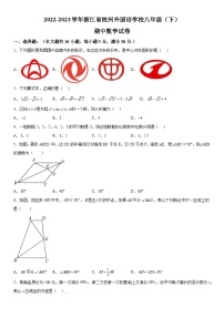 浙江省杭州市西湖区杭州外国语学校2022-2023学年八年级下册期中数学试题（含解析）