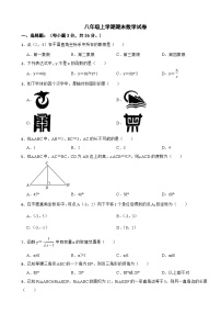 广西贺州市平桂区2023年八年级上学期期末数学试卷 附答案