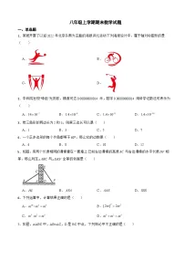 浙江省台州市2023年八年级上学期期末数学试卷 附答案
