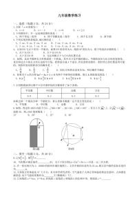 江苏省仪征市刘集初级中学2023-2024学年九年级上学期12月阶段练习数学试卷