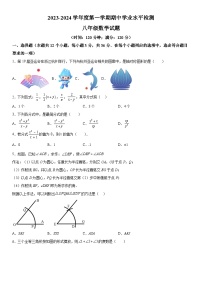 山东省聊城市东昌府区2023-2024学年八年级上册期中数学试题（含解析）