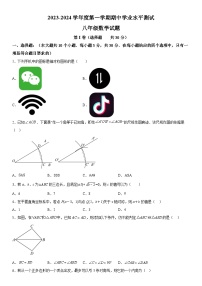 山东省济宁市嘉祥县2023-2024学年八年级上册期中数学试题（含解析）