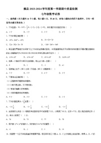 河北省邯郸市魏县2023-2024学年七年级上册期中数学试题（含解析）