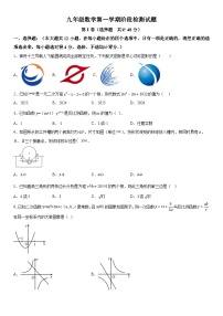 山东省德州市平原县三校联考2023-2024学年九年级上册期中数学试题（含解析）