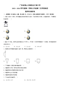广东省佛山市南海区桂城街道灯湖初级中学2023-2024学年七年级上册第二次月考数学试题（含解析）