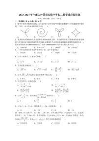 湖南省长沙市麓山外国语实验中学2023—-2024学年八年级上学期第三次月考数学试题