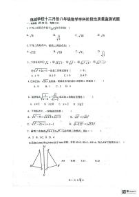 河北省秦皇岛市逸城学校2023-2024学年八年级上学期12月月考数学试题