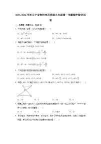 辽宁省铁岭市昌图县2023-2024学年九年级上学期期中数学试卷