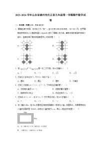 2023-2024学年山东省德州市庆云县九年级（上）期中数学试卷（含解析）