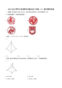 2023-2024学年江苏省常州市新北区八年级（上）期中数学试卷（含解析）