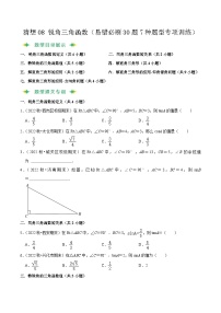 预测08 锐角三角函数（易错必刷30题7种题型专项训练）-2023-2024学年九年级数学上学期期末考点预测（人教版）