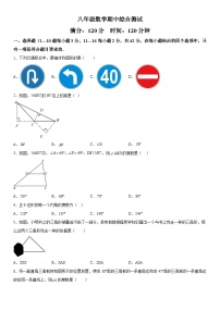 河北省沧州市青县第六中学2023-2024学年八年级上册期中数学试题（含解析）