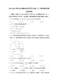 山东省烟台市牟平区2023-2024学年八年级上学期期中数学试卷（五四制）