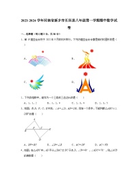 2023-2024学年河南省新乡市长垣县八年级（上）期中数学试卷（含解析）