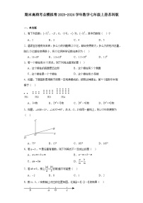 期末高频考点模拟卷2023-2024学年数学七年级上册苏科版