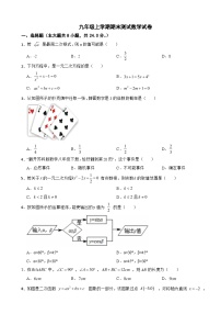 陕西省汉中市2023年九年级上学期期末测试数学试卷附答案