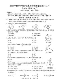 广西南宁市江南区碧翠园学校2023-2024学年九年级上学期12月数学月考试卷