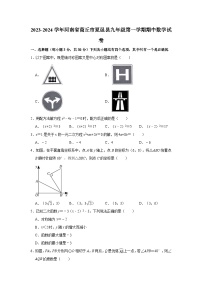 2023-2024学年河南省商丘市夏邑县九年级（上）期中数学试卷(含解析)