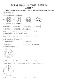 甘肃省庆阳市西峰区西峰区黄官寨实验学校2023-2024学年九年级上册期中数学试题（含解析）