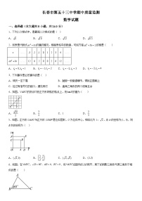 吉林省长春市二道区第五十三中学2023-2024学年九年级上册期中数学试题（含解析）