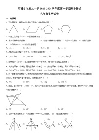 宁夏回族自治区石嘴山市大武口区第九中学2023-2024学年九年级上册期中数学试题（含解析）