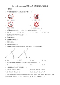 湖北省武汉市七一中学2021-2022学年八年级上学期月考数学试题