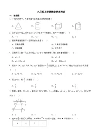 广东省茂名市电白区2023年九年级上学期数学期末考试附答案