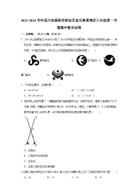 2023-2024学年四川省绵阳市游仙区富乐教育集团八年级（上）期中数学试卷（含解析）