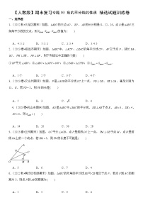 【期末复习】人教版 2023-2024学年 初中数学 八年级上册期末专题复习 专题03 角的平分线的性质  精选试题训练卷 （含解析）