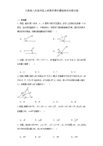 【期中复习】人教版 初中数学八年级年级上册数学期末最短路径专题训练（含解析）