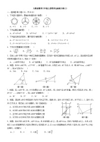 人教版数学八年级上册期末达标练习卷(3)