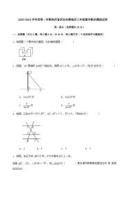 陕西省西安市新城区2023-—2024学年上学期九年级数学期末模拟试卷